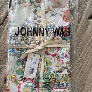 Johnny Was Dreamer White Floral Napkins